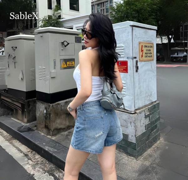 [ Sablex ] Quần short jean SableX – dễ phối, hack dáng, outfit màu hè cực xinh! đủ size XS - XXL có Bigsize