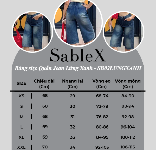 [ Quần jean lửng nữ - màu xanh ] QUẦN LỬNG JEAN DENIM – CHUẨN FORM, TÔN DÁNG MỌI SIZE.