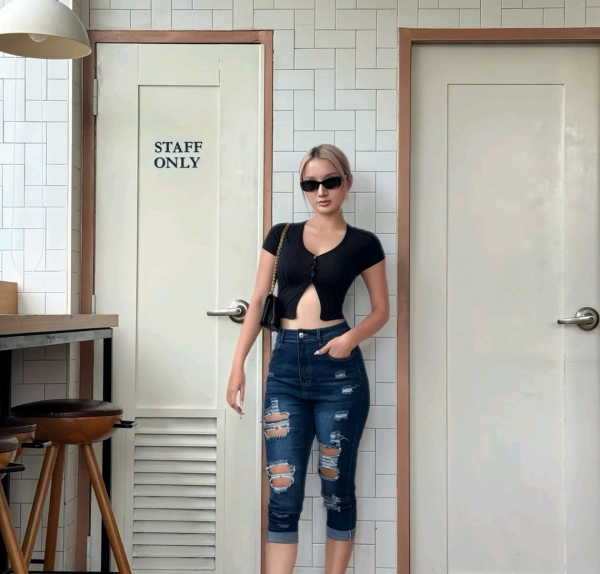 Quần Jean Nữ Ôm Rách